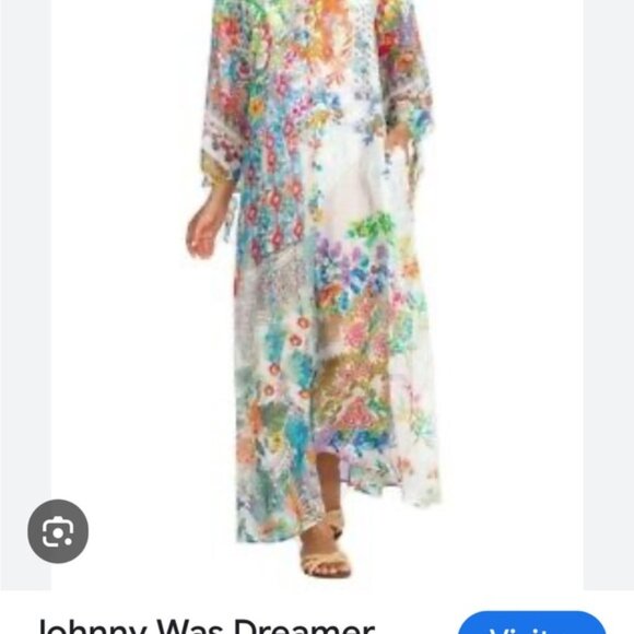 Johnny Was Dreamer Floral Multicolor Maxi Dress Womens Size Small - Picture 2 of 14
